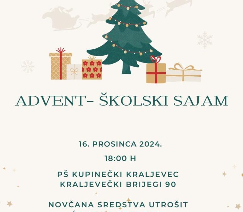 Advent – školski sajam u PŠ Kupinečki Kraljevec