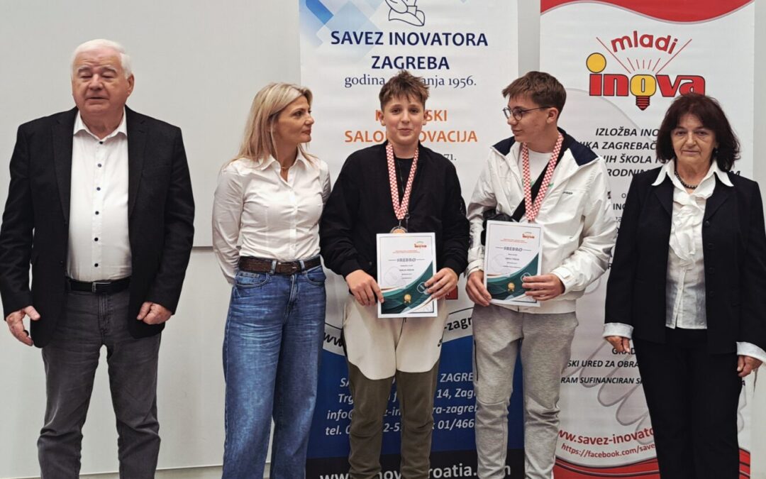 Srebrne medalje za učenike OŠ Brezovica na izložbi INOVA-MLADI 2026.
