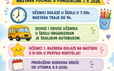 OBAVIJEST ZA UČENIKE PŠ KUPINEČKI KRALJEVEC